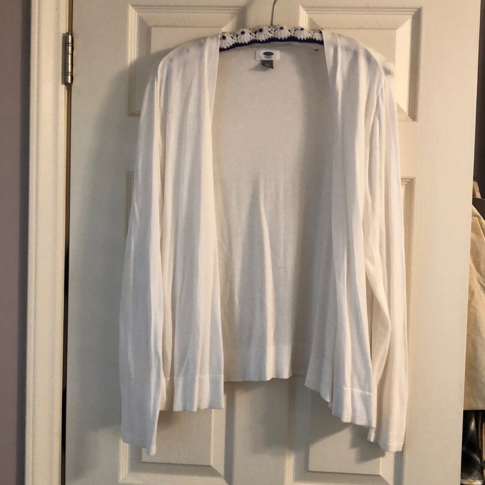 Old Navy white cardigan